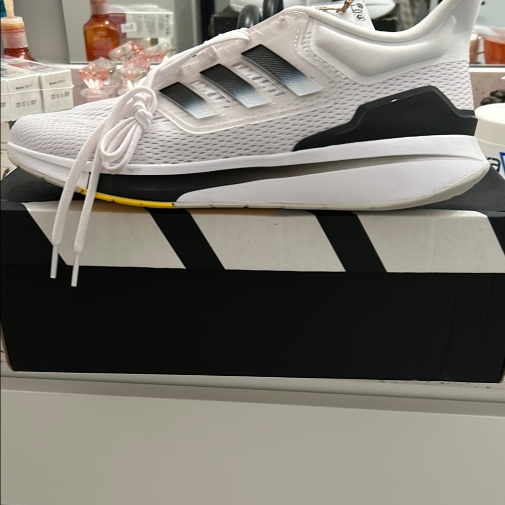 Adidas White and Black Running Shoes Size 10 1/2 Men’s